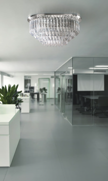 CRISTALLI 5032 - Glass ceiling lamp by Patrizia Volpato - view 3